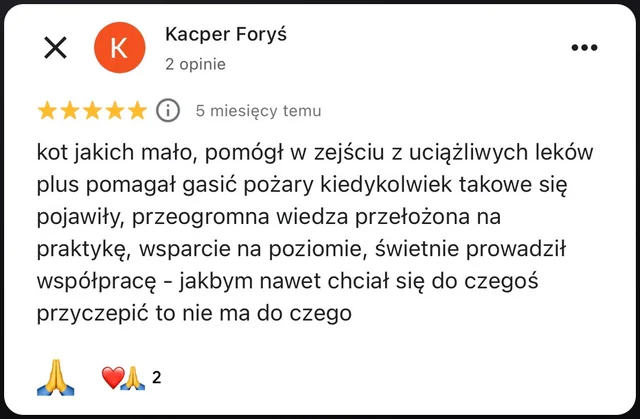Opinia 2 z Google Maps screenshot