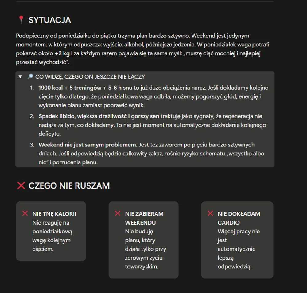 Sterownia: sytuacja, co widzę i czego nie ruszam, przykład demonstracyjny